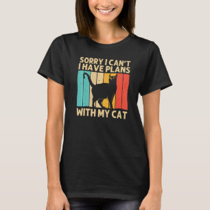 T-shirt Chat Homme Femme Chat Noir Chat Personne Chats