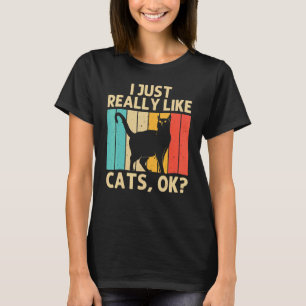 T-shirt Chat Homme Femme Chat Noir Chat Personne Chats 1