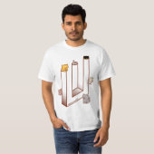 T-shirt chat - Illusion Optique Trident Impossible (Devant entier)