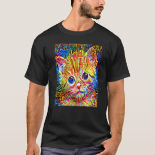 T-shirt CHAT IMPRESSIONISTE Chaton Minou Je Suis Un Chat M