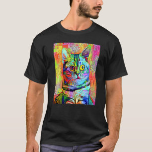 T-shirt CHAT IMPRESSIONNISTE Chaton Minou Je Suis Un Chat