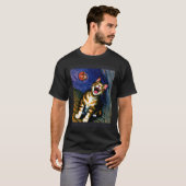T-shirt Chat impressionniste hurle Impressionnisme Chats (Devant entier)