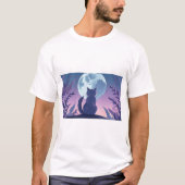 T-shirt chat imprimé (Devant)