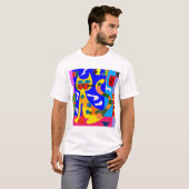 T-shirt Chat inspiré de Matisse (Devant entier)