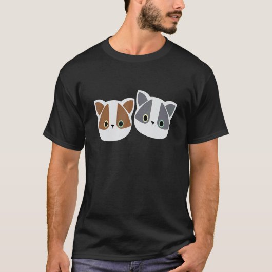 T-shirt chat inspiré par la nature (Devant)