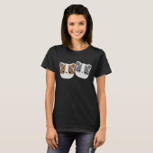 T-shirt chat inspiré par la nature (Devant entier)