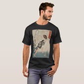 T-shirt Chat interrompt un combat de chiens pour venger la (Devant entier)