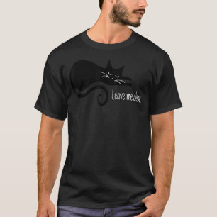 T-shirt Chat introverti Laissez-moi tranquille Joli chat