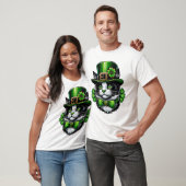T-shirt Chat Irlandais Fête de la Saint-Patrick Chatricks (Unisexe)
