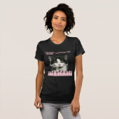 T-shirt Chat-itude fou de Felix dans le rose (Devant entier)