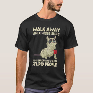 T-shirt Chat j'ai des problèmes de colère N'aime pas les g
