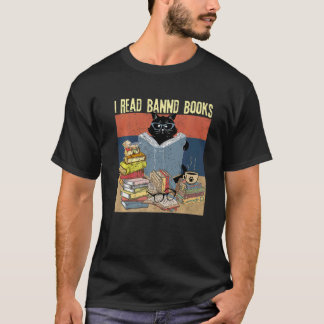 T-shirt Chat J'ai lu des livres interdits Drôles de livres