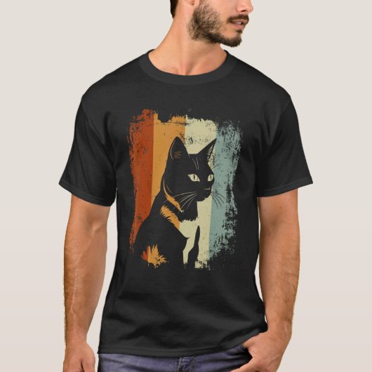 T-shirt Chat Japanese Bobtail Style Rétro (Devant)