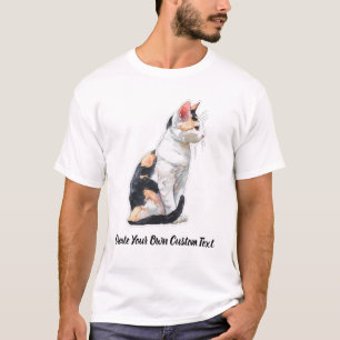 T-shirt Chat Japonais à Queue Courte Créez Votre Propre Te
