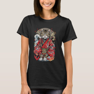 T-shirt Chat japonais dans un kimono traditionnel - Ar jap