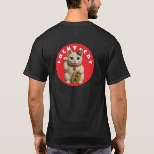 T-shirt Chat japonais Lucky Charm (Dos)