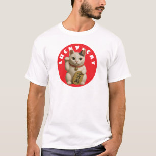 T-shirt Chat japonais Lucky Charm