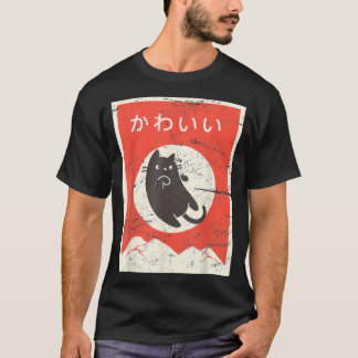 T-shirt Chat japonais vintage Kawaii Anime