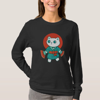 T-shirt Chat japonais Yukata