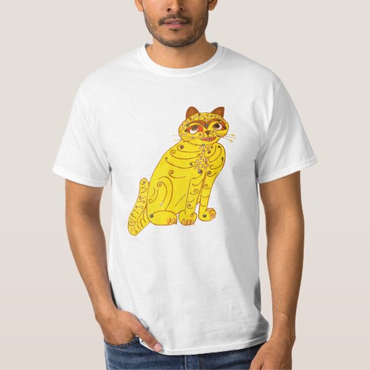 T-shirt CHAT JAUNE Abba (Devant)