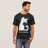 T-shirt Chat je ne fais pas le matin (Devant entier)
