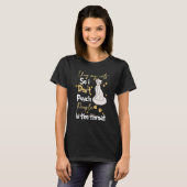 T-shirt Chat J'Embrasse Mon Chat Donc Je Ne Punche Pas Les (Devant entier)