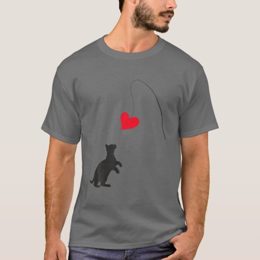 T-shirt Chat Jouet Vêtements Saint Valentin Cadeaux pour e (Devant)