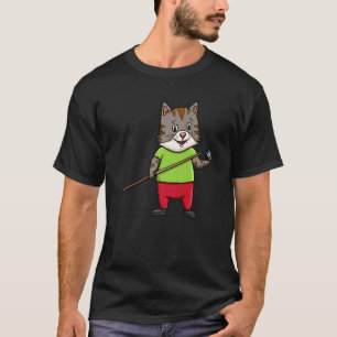 T-shirt Chat Joueur De Billard Snooker Piscine Billard Cha