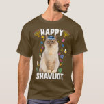 T-shirt Chat juif kippah Happy Shavuot Matzah Shavuot Hol<br><div class="desc">Chat juif kippah Happy Shavuot Matzah Shavuot Holiday 2022 T-Shirt.</div>