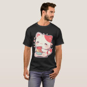 T-shirt Chat kawaii (Devant entier)