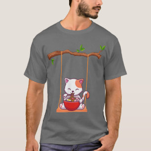 T-shirt Chat Kawaii Anime Tee Japonais
