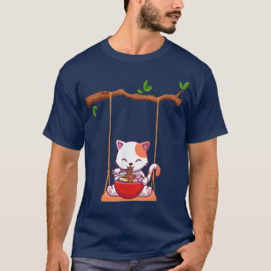 T-shirt Chat Kawaii Anime Tee Japonais