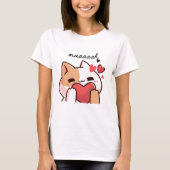 T-shirt Chat Kawaii Cutie (Devant)