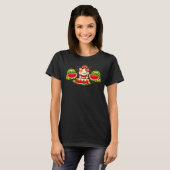 T-shirt Chat Kawaii Heureux avec Illustration de Pastèque (Devant entier)