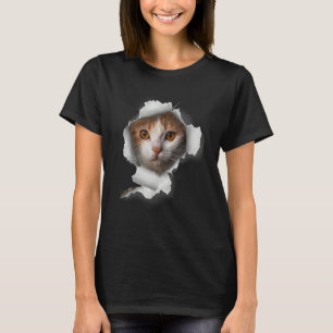 T-shirt Chat Kit Chat Art Chaton  Joli Propriétaire de Cha