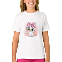 T-shirt chat kitty