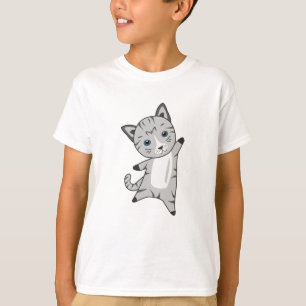 T-shirt Chat Kitty Gris Fourrure Nez mignon Animaux