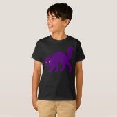 T-shirt Chat Kitty Halloween Effrayant Méchant (Devant entier)