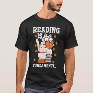 T-shirt Chat La lecture est fondamentale Poésie geek de bi
