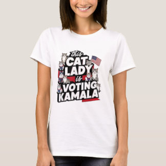 T-SHIRT CHAT LADIES POUR KAMALA