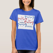 T-shirt Chat Ladies pour Kamala Harris Ears ASCII Art (Devant)