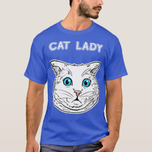 T-shirt Chat Lady Amoureux des chats Tee Propriétaire Chat