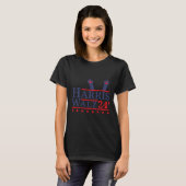 T-shirt Chat Lady For Kamala Harris Tim Walz Élection 2024 (Devant entier)