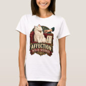 T-shirt chat - L'affection sera programmée (Devant)