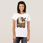 T-shirt chat - L'affection sera programmée (Devant entier)