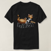 T-shirt Chat Lazy [ CC-CatCow ] (Design devant)