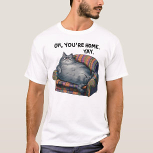 T-shirt Chat Lazy Hilarié