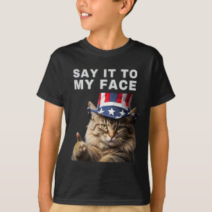 T-shirt Chat Le Dire À Mon Visage Kamala Harris