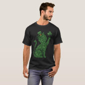 T-shirt Chat Leprechaun Saint Patrick Journee Chat Irlanda (Devant entier)