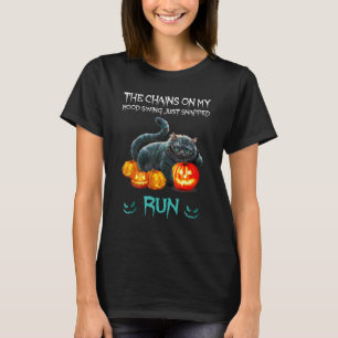 T-shirt Chat Les Chaînes sur mon humeur Swing Just Snappin